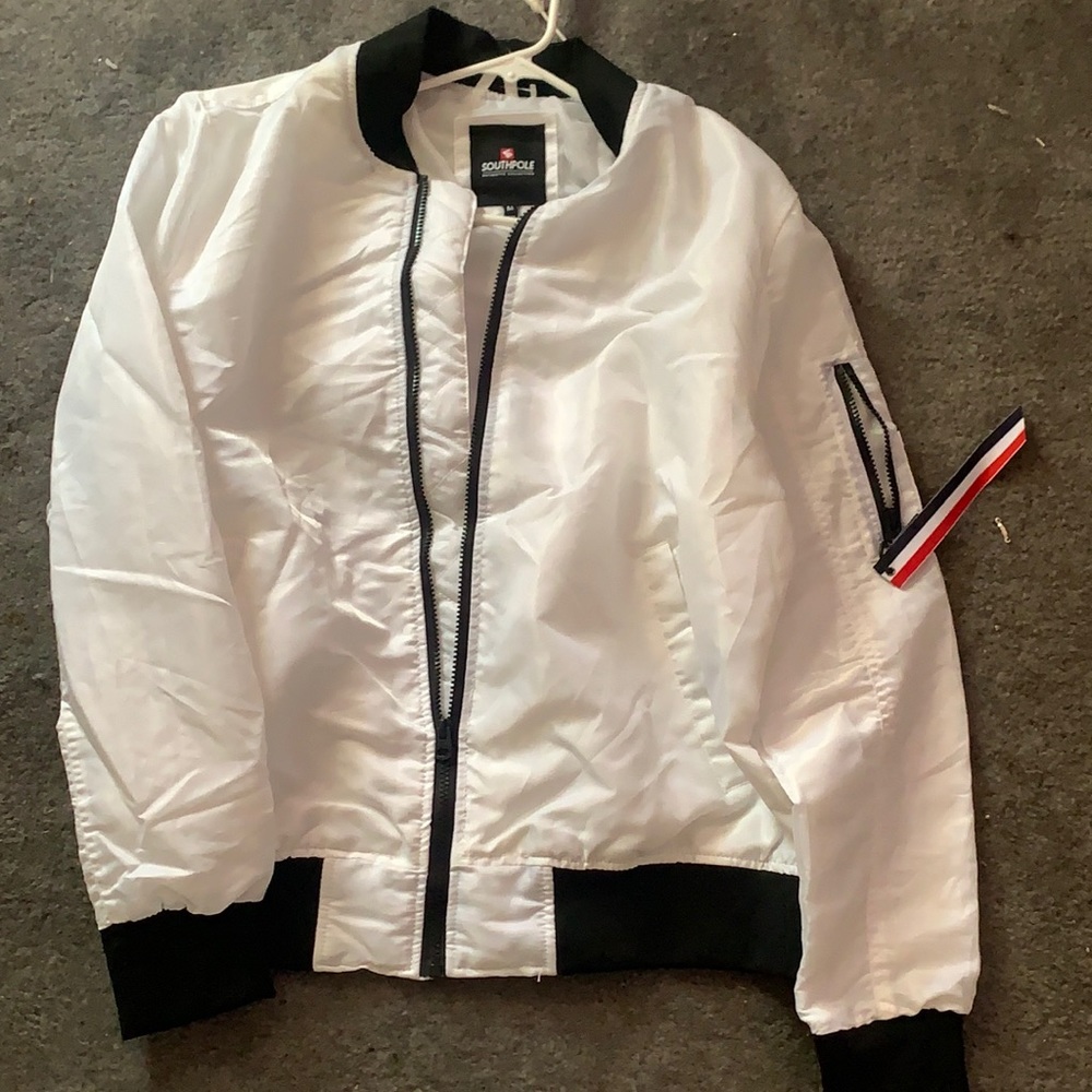All White Bomber Jacket